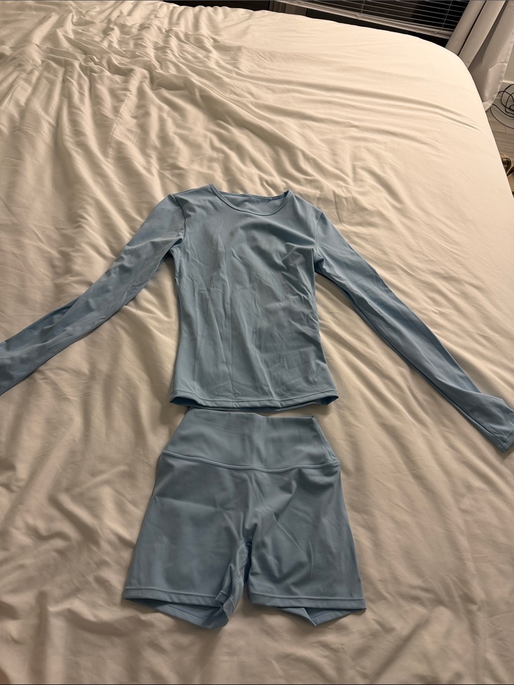 Light Blue Kids Long-Sleeve Pajama Set